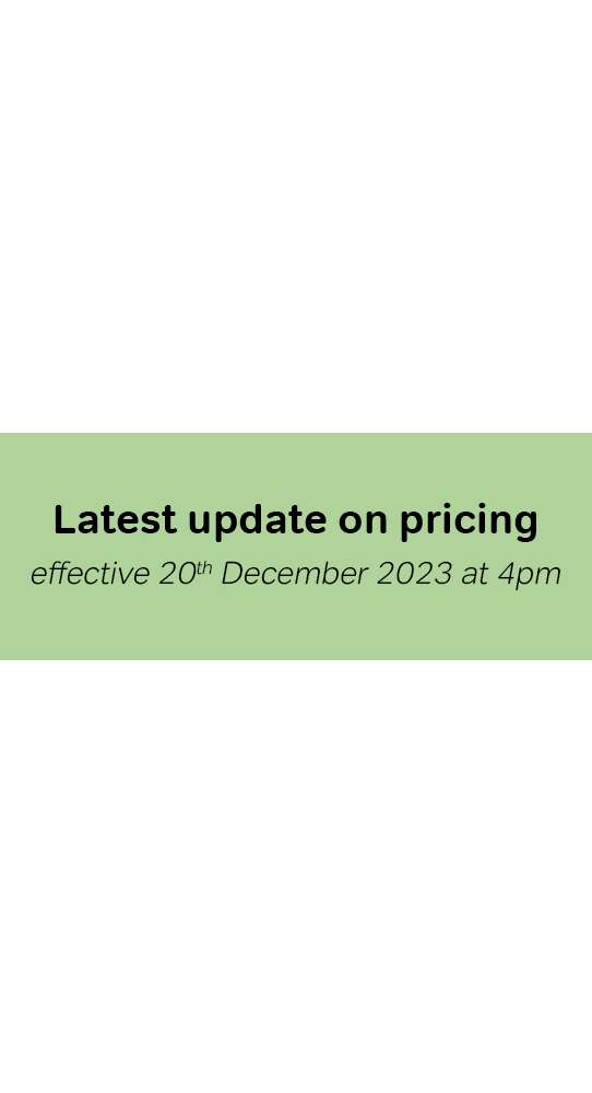 Latest Update On Pricing 20-12-23