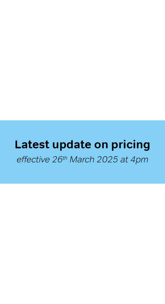 Latest Update On Pricing 26-03-25