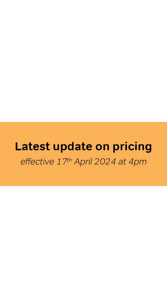 Latest Update On Pricing 17-04-24