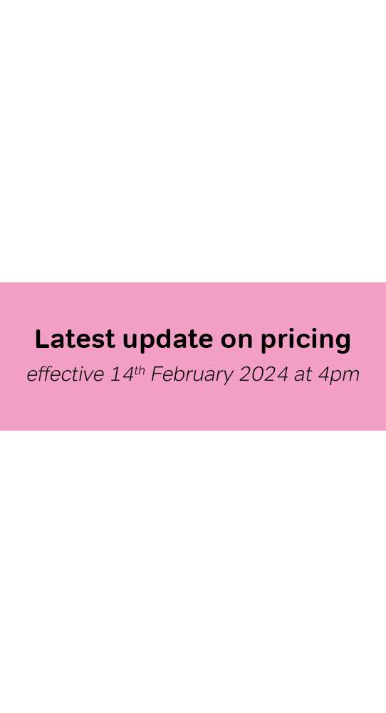 Latest Update On Pricing 14-02-24