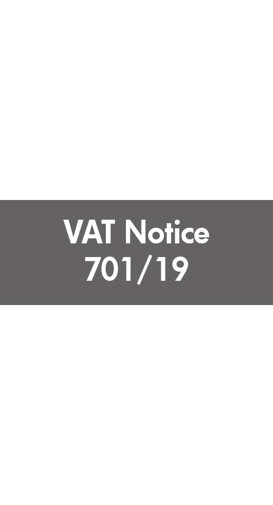 VAT Notice 701-19