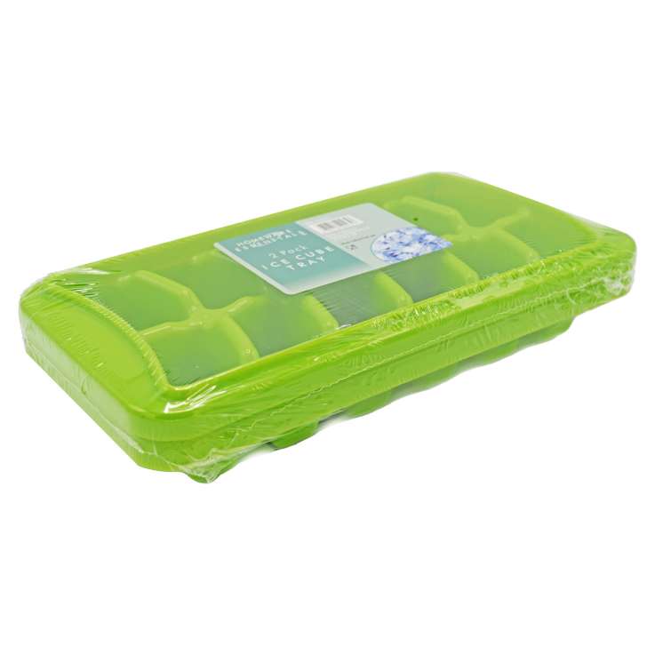Homeware Essentials Ice Cube Tray 2 Pack - Green