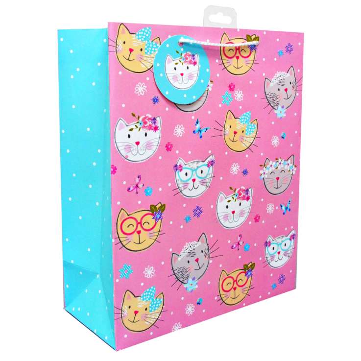 Large Gift Bags (26cm x 32cm) - Cats