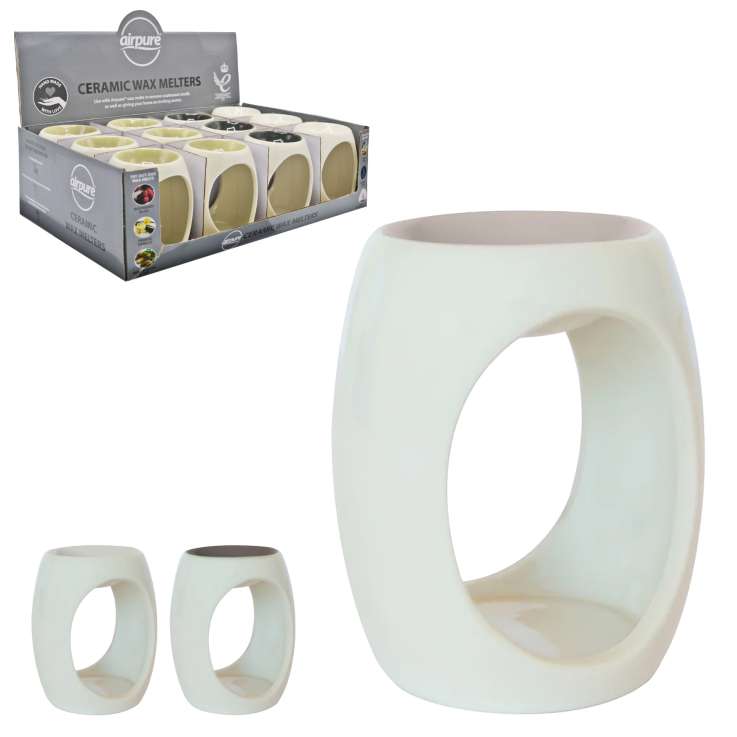 Airpure Ceramic Wax Melter (6cm x 9.5cm) - Assorted Colours