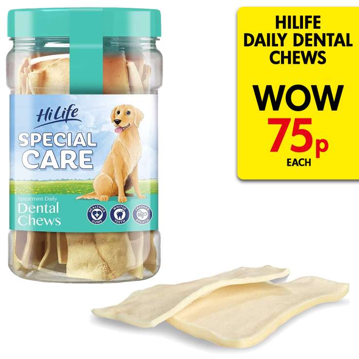 HiLife Special Care Daily Dental Chews (180g) 12 Pack - Spearmint