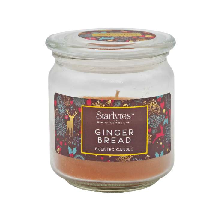 Starlytes Scented Glass Candle (227g) - Gingerbread