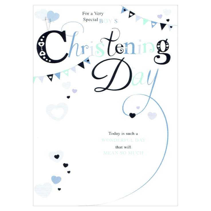 Everyday Greeting Cards (Code 50) - Christening Boy