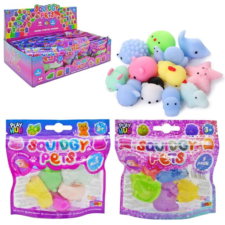 Play Hub Squidgy Pets 5 Pack