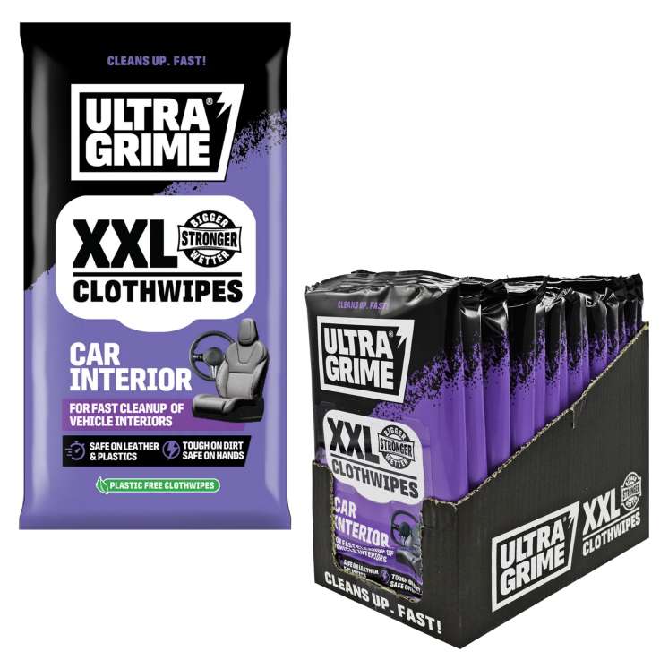 UltraGrime XXL Car Interior Wipes 20 Pack
