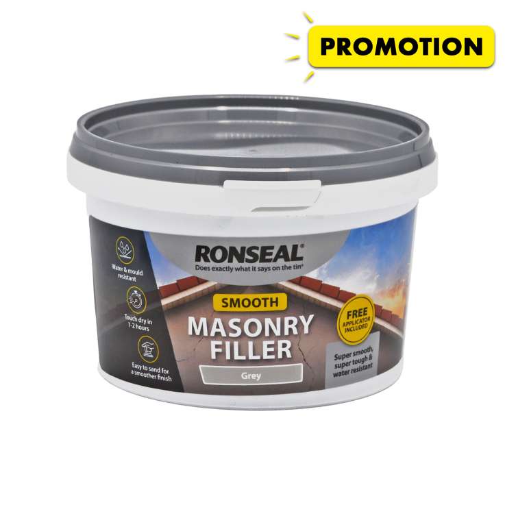 Ronseal Smooth Masonry Filler (500g) - Grey
