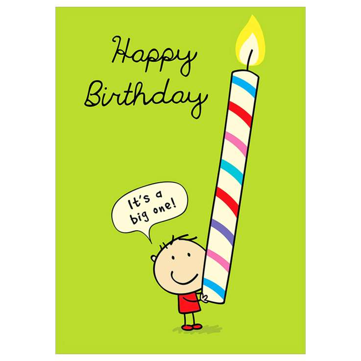 Garlanna Greeting Cards (Code 50) - Humour Candle