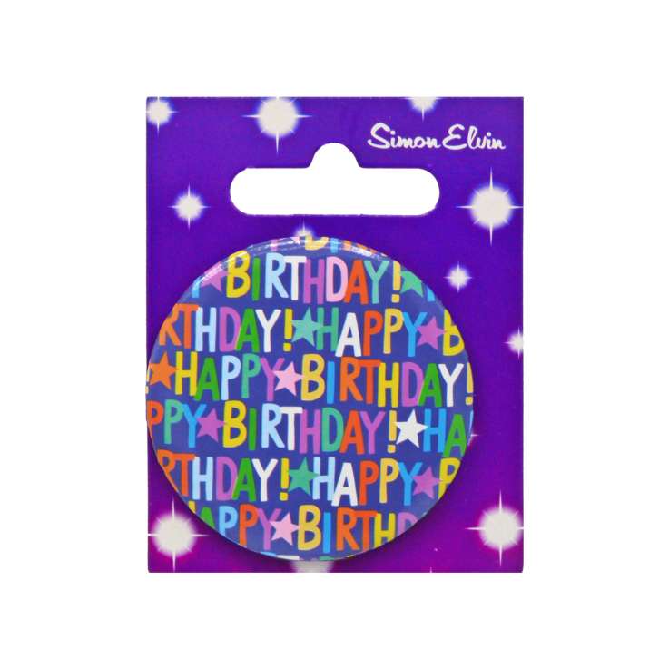 Happy Birthday Badge (5.5cm)
