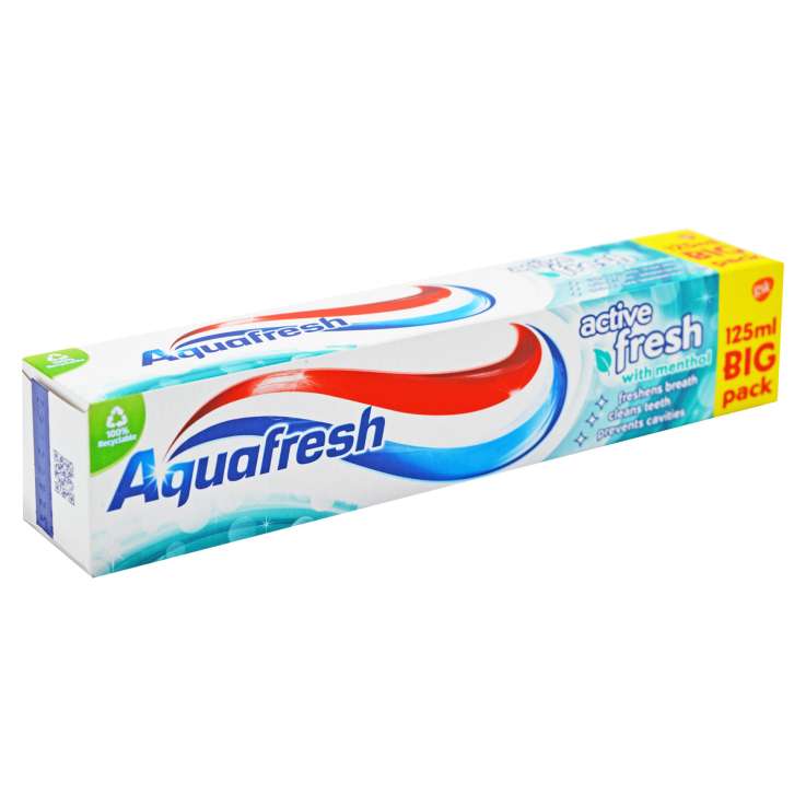 Aquafresh Active Fresh Toothpaste with Menthol 125ml
