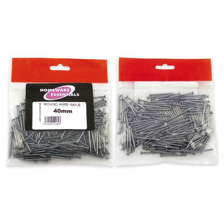 Homeware Essentials Round Wire Nails 40mm