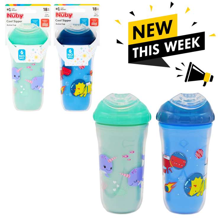 Nuby Cool Sipper Active Cup (18m+) 270ml - Assorted