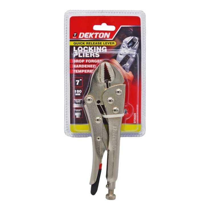 Dekton Straight Jaw Locking Pliers (7")