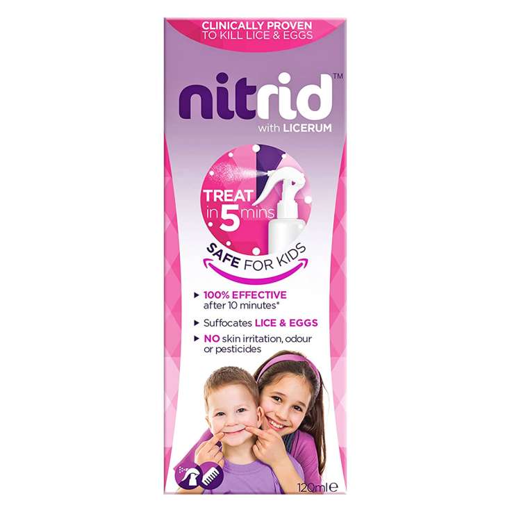 Nitrid with Licerum Head Lice Treatment Spray 120ml