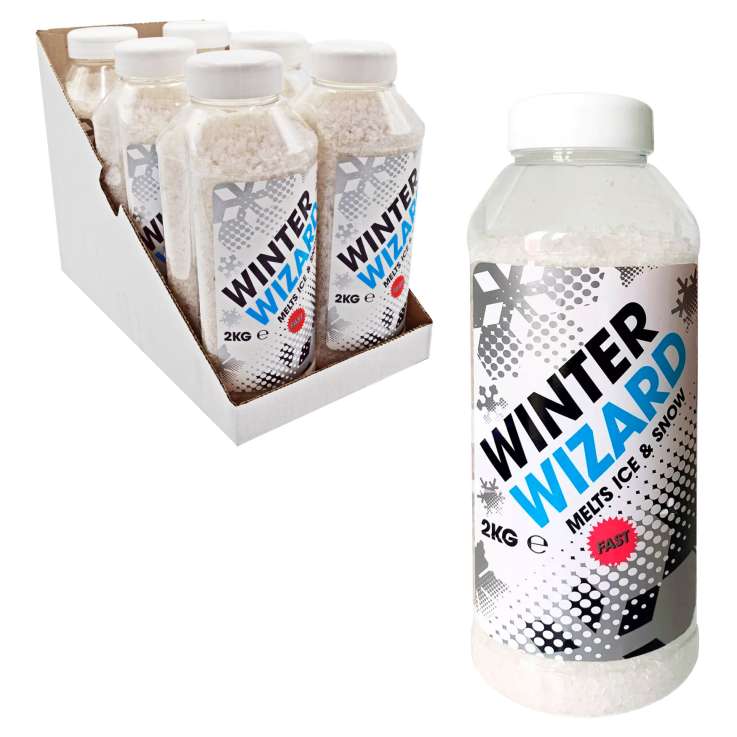 Winter Wizard De-Icing Salt Shaker Tub (2Kg)