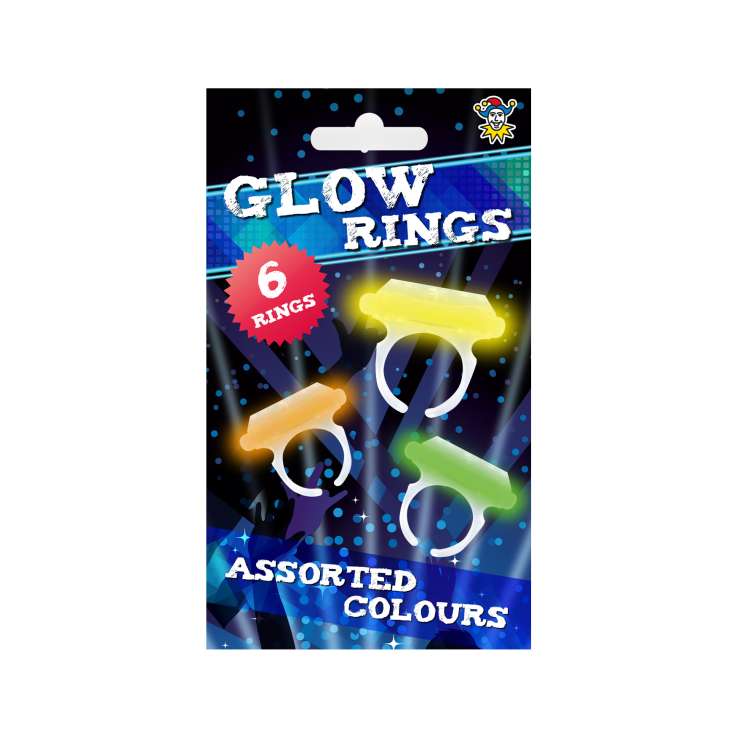 Glow in the Dark Rings 6 Pack