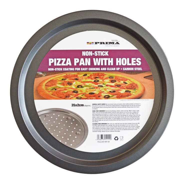 Prima Non-Stick Pizza Pan with Holes (35cm)
