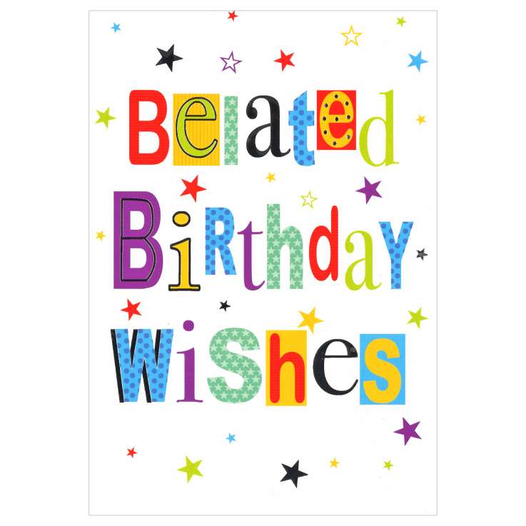 Everyday Greeting Cards (Code 50) - Belated