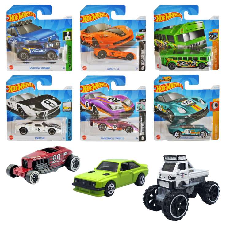 Hot Wheels Die-Cast Metal Cars - Assorted