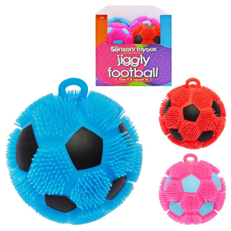 The Sensory Toybox Jiggly Football (15cm) - Assorted Colours