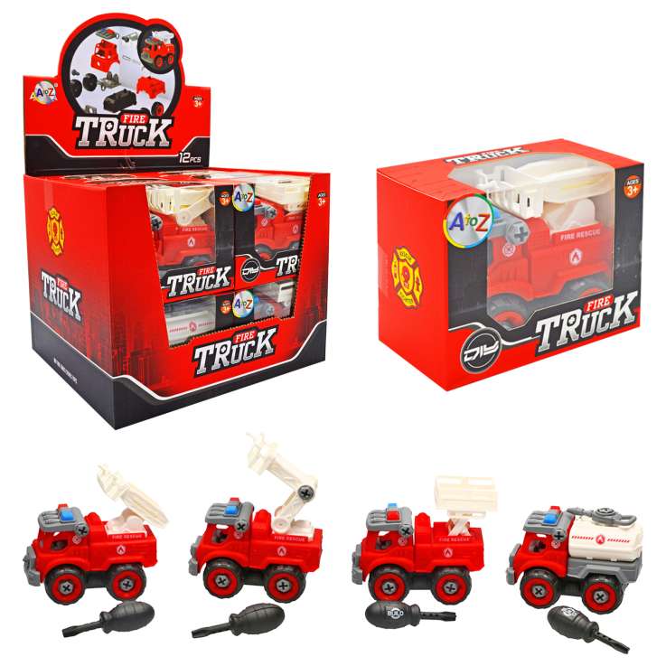 DIY Truck Toys - Fire Truck (Assorted Designs)