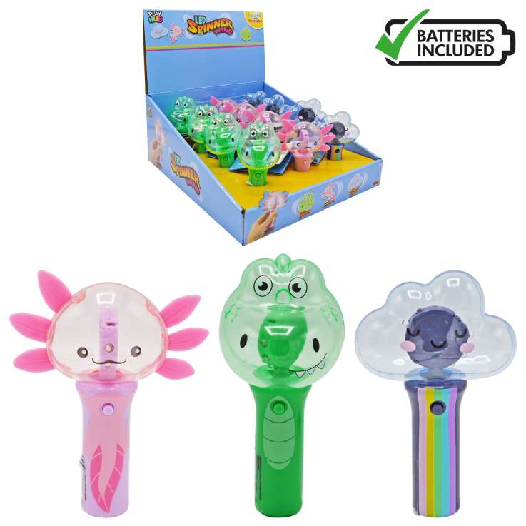 Play Hub LED Spinner Wand - Assorted Characters