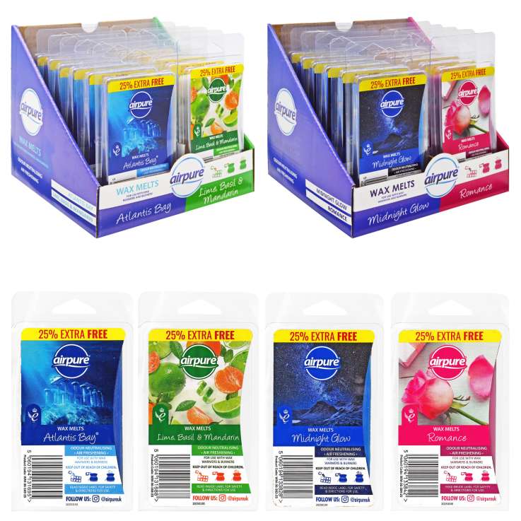 Airpure Wax Melts 8 Pack - Assorted Scents