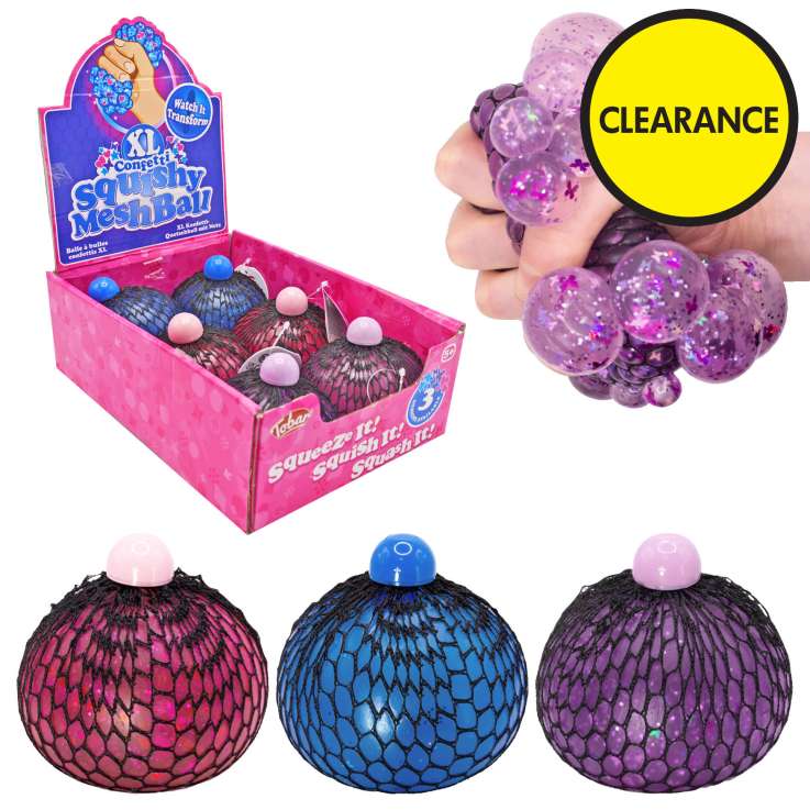 XL Squishy Mesh Ball 9cm - Confetti