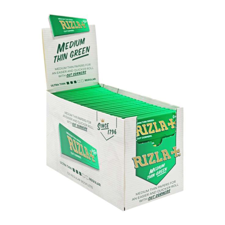 Rizla Green (Medium Thin) Rolling Papers 50 Pack - Regular