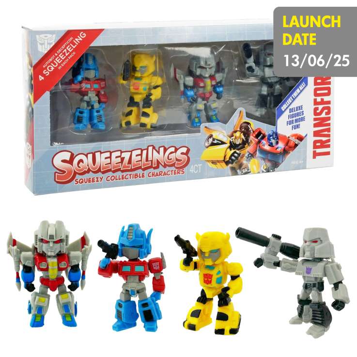 Transformers Squeezelings Deluxe Action Figures (6cm) 4 Pack