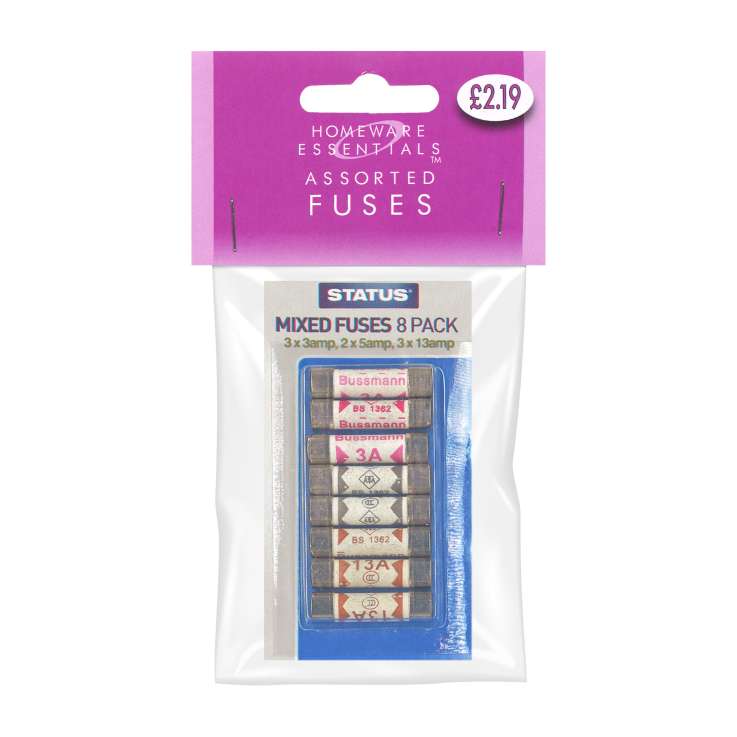 Assorted Fuses 8 Pack (HE13)