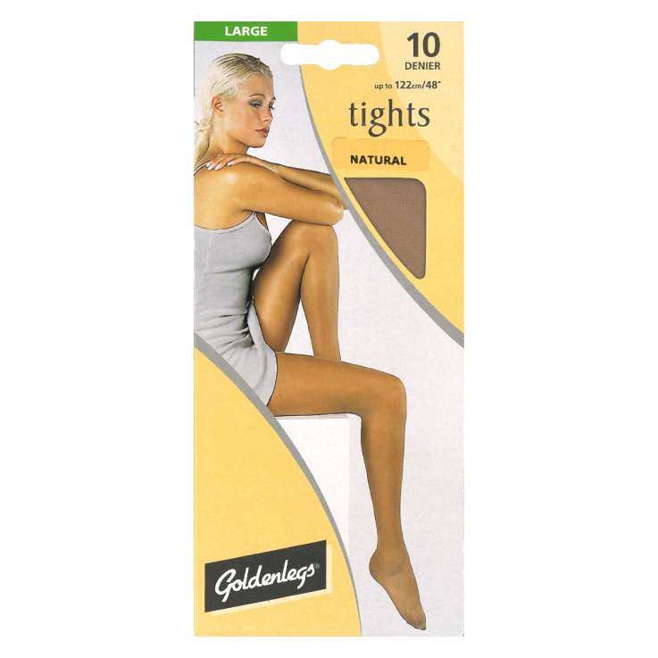 Large Tights 10 Denier - Natural