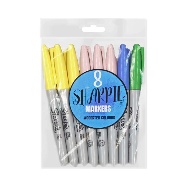 Sharpie Marker Pens 8 Pack - Assorted Colours