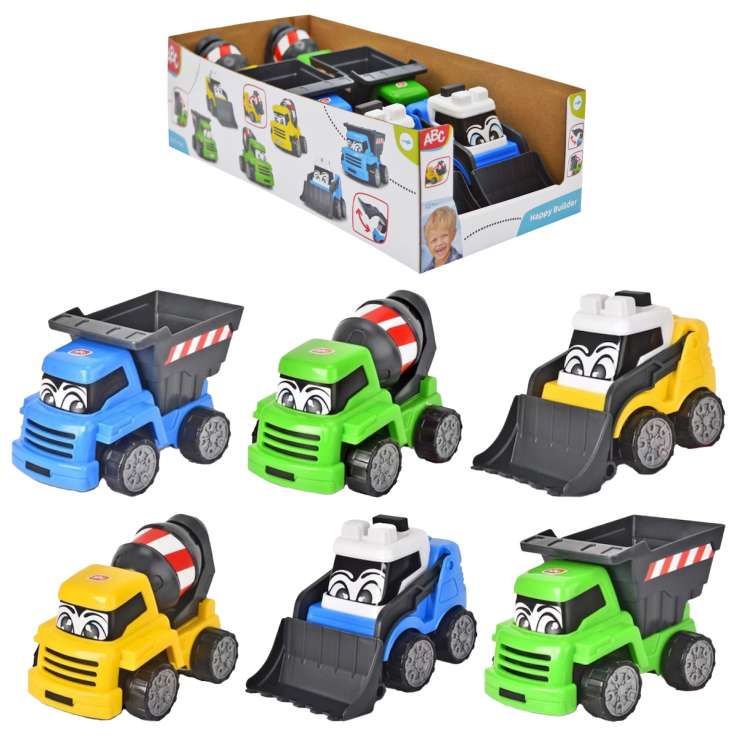ABC Happy Builder Construction Site Vehicles - Assorted