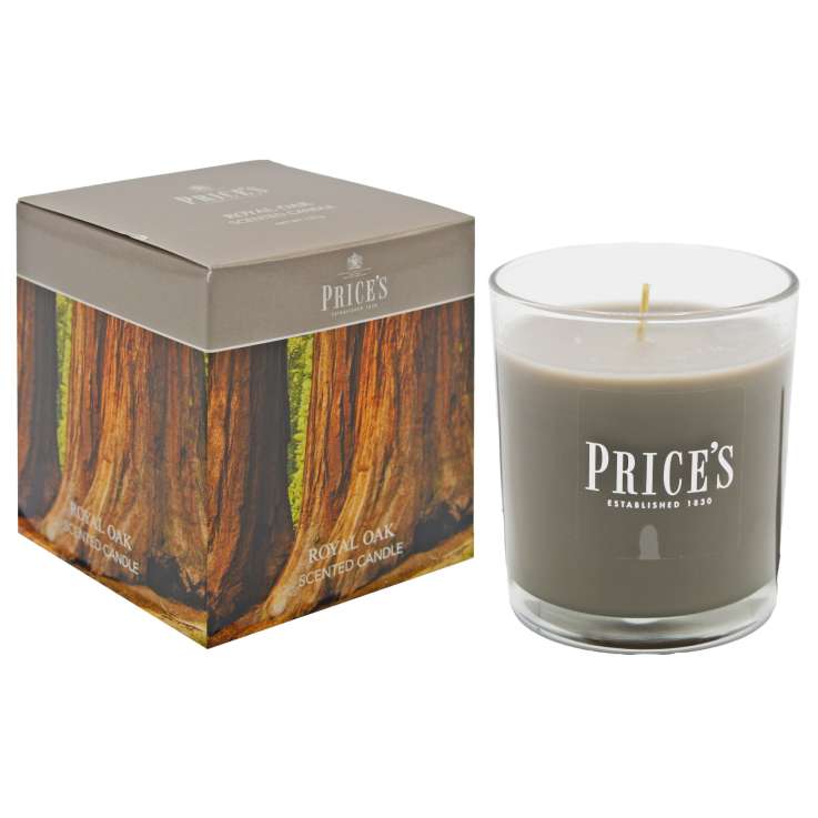Price’s Scented Glass Candle (8cm) - Royal Oak