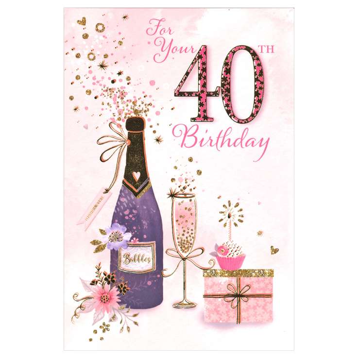 Everyday Greeting Cards Code 50 - 40th (F)