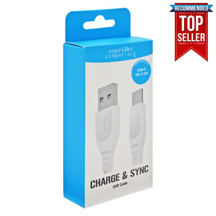Homeware Essentials USB C to USB Cable (1M)
