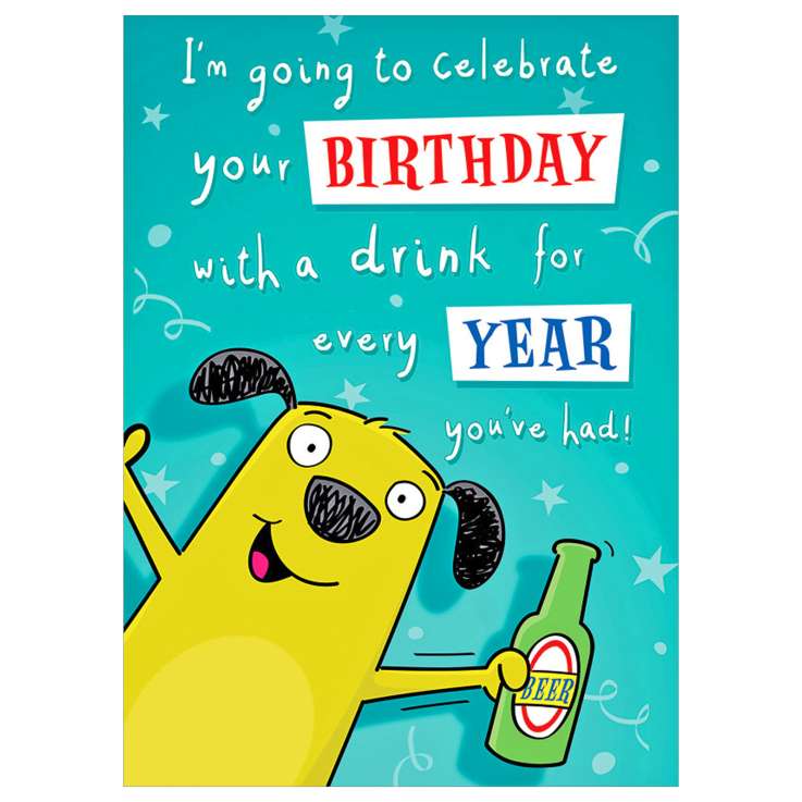 Garlanna Greeting Cards (Code 50) - Humour Drink