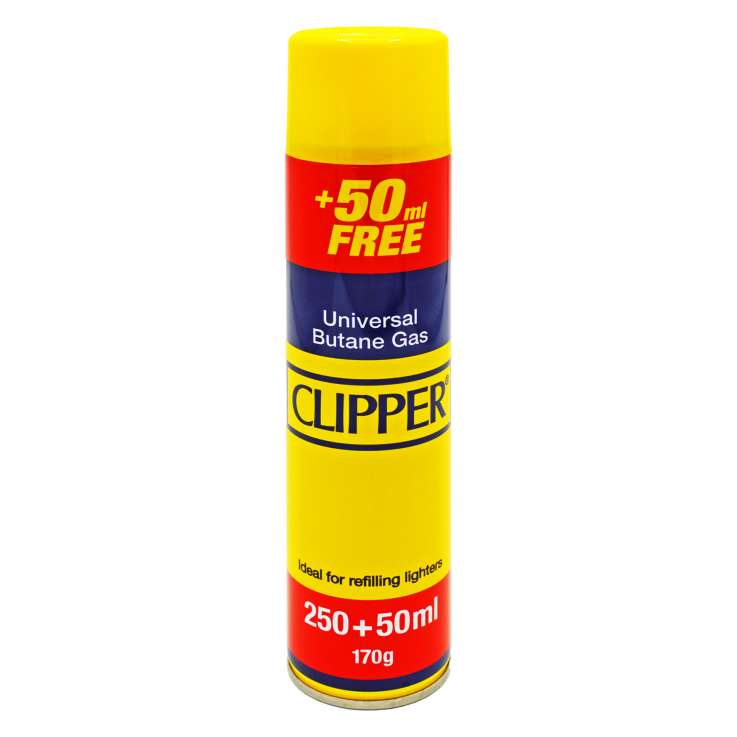 Clipper Universal Butane Gas (250ml + 50ml FREE)