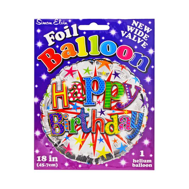 Foil Balloon (18") - Happy Birthday