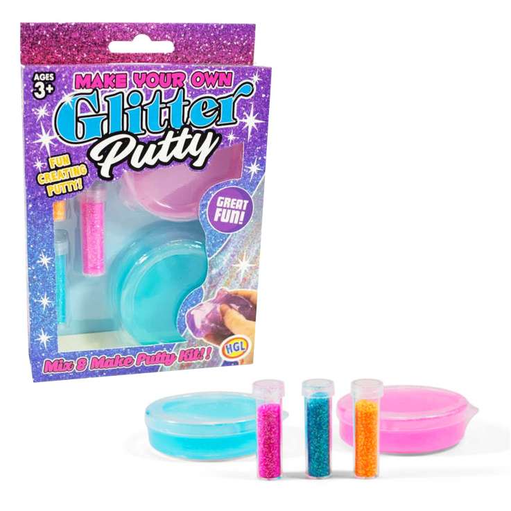 Make Your Own Glitter Putty