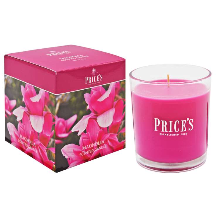 Price’s Scented Glass Candle (8cm) - Magnolia