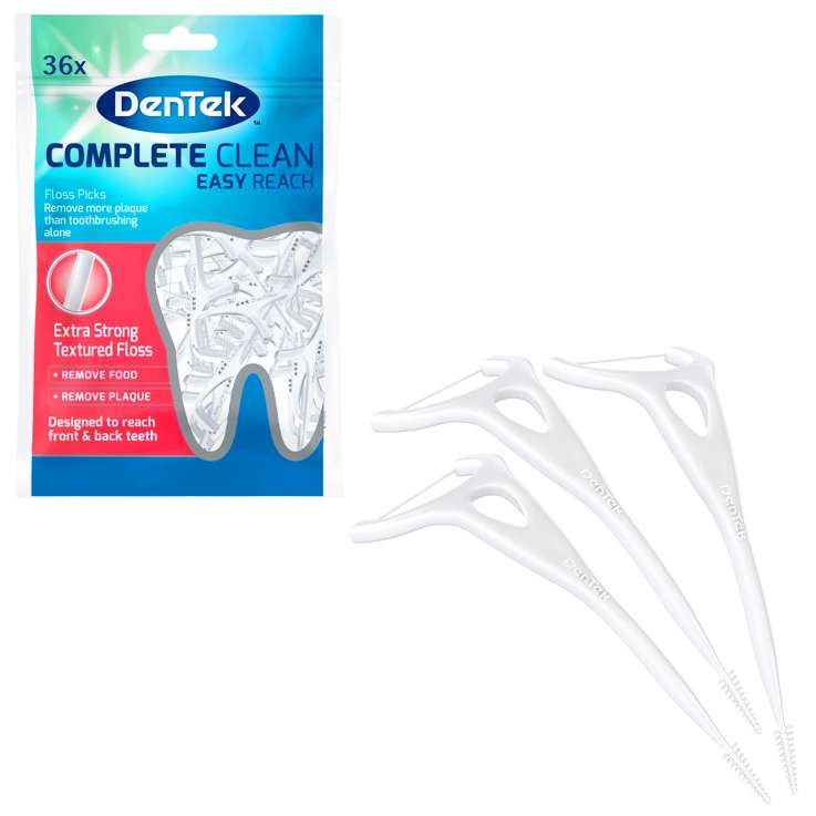 Dentek Floss Picks 36 Pack - Complete Clean
