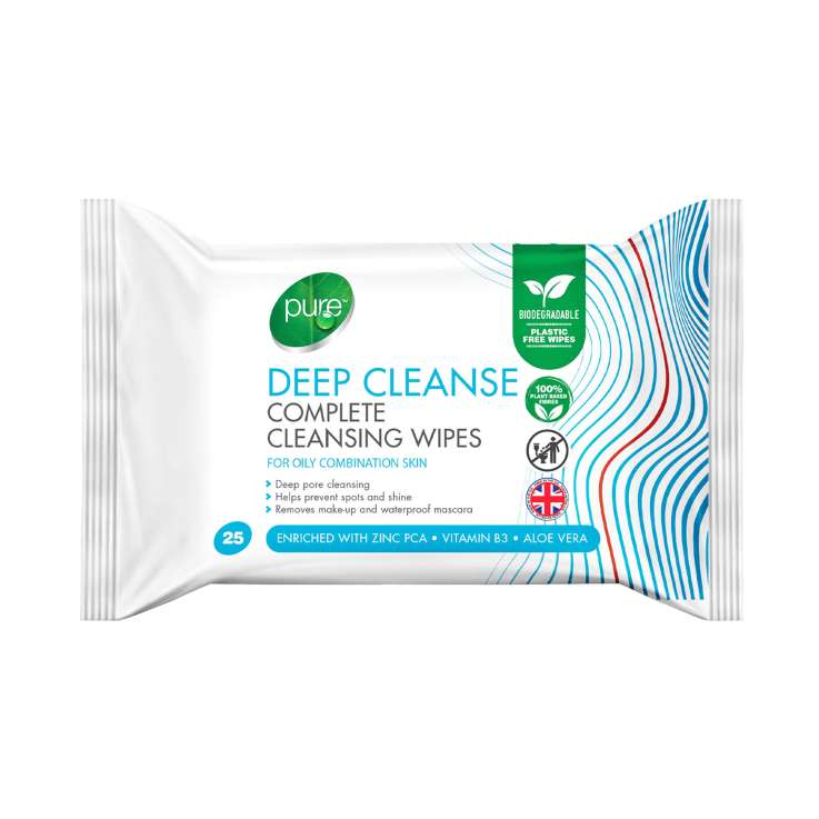 Pure Deep Cleanse Complete Cleansing Wipes 25 Pack