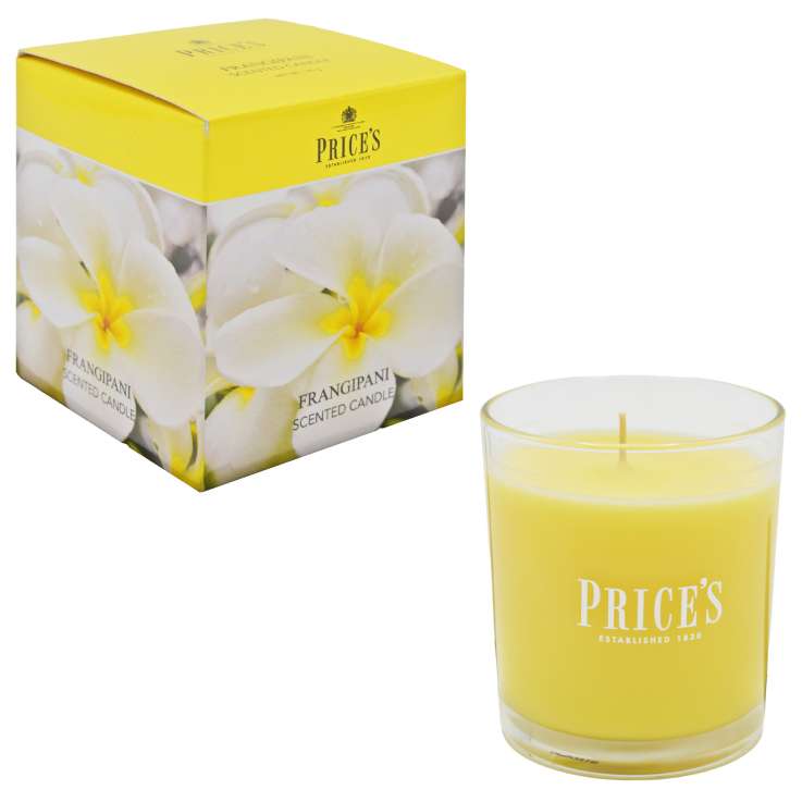 Price’s Scented Glass Candle (8cm) - Frangipani