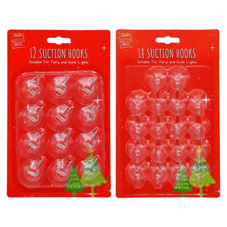 Suction Hooks - 12 & 18 Pack
