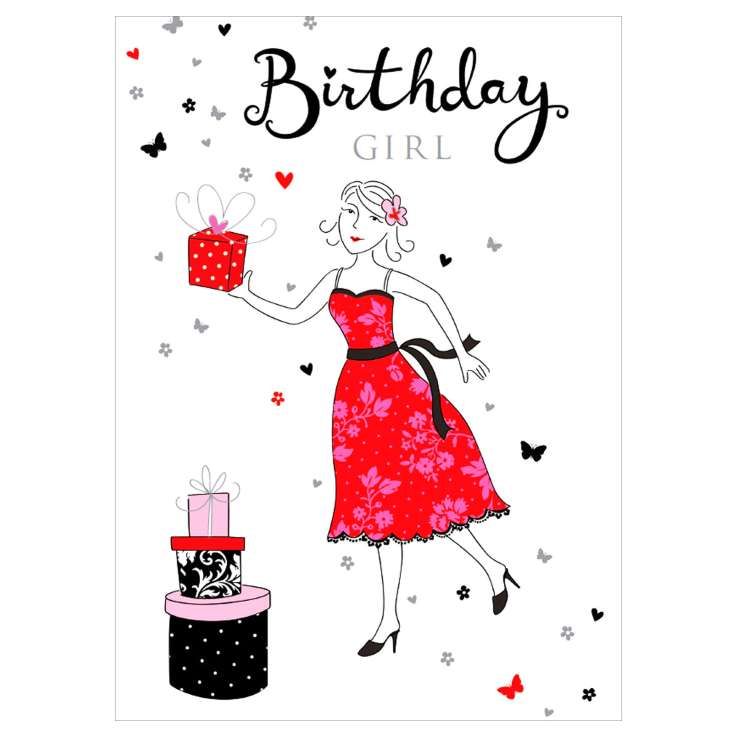 Garlanna Greeting Cards (Code 50) - Birthday Girl